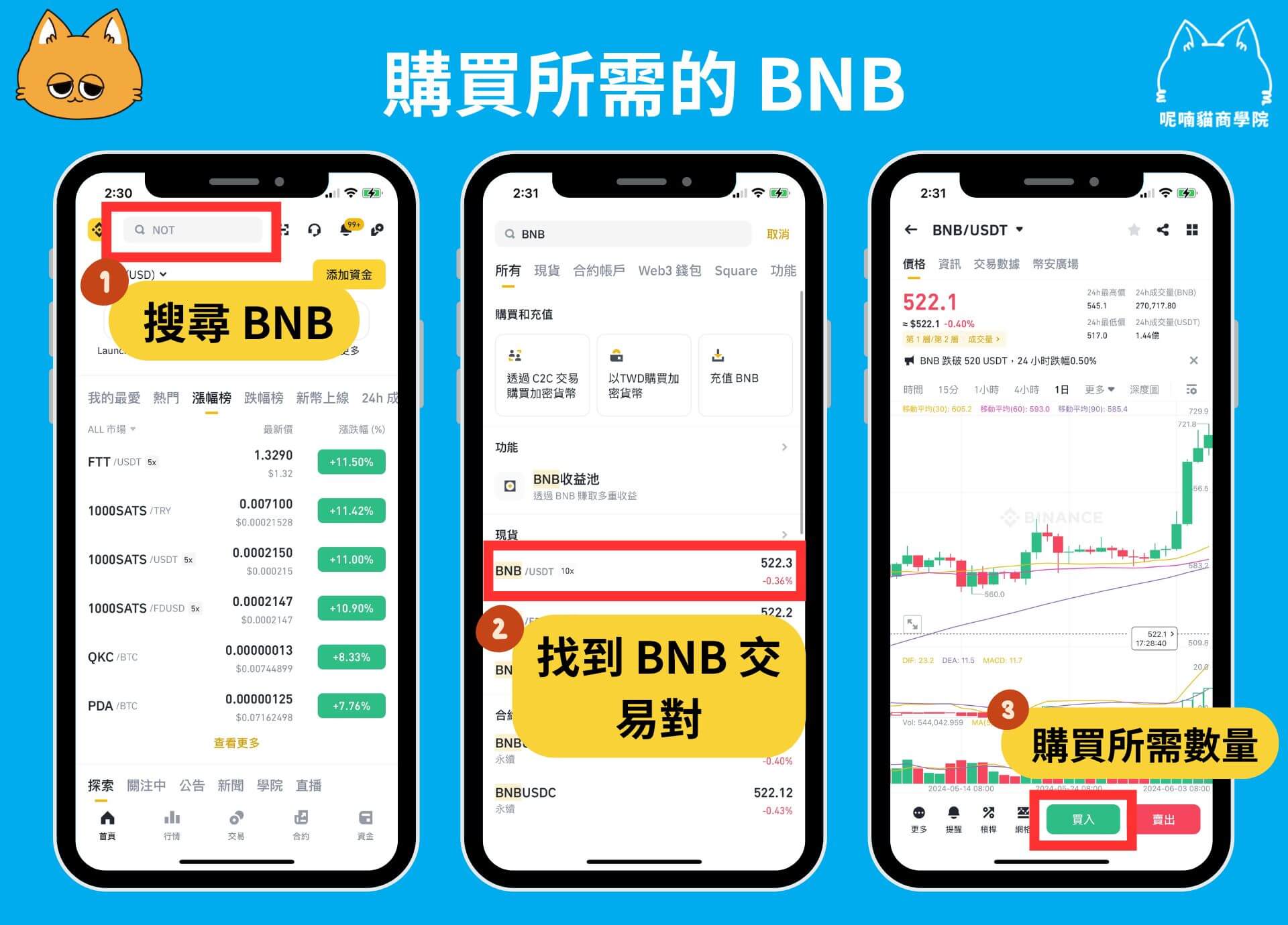 如何購買 BNB