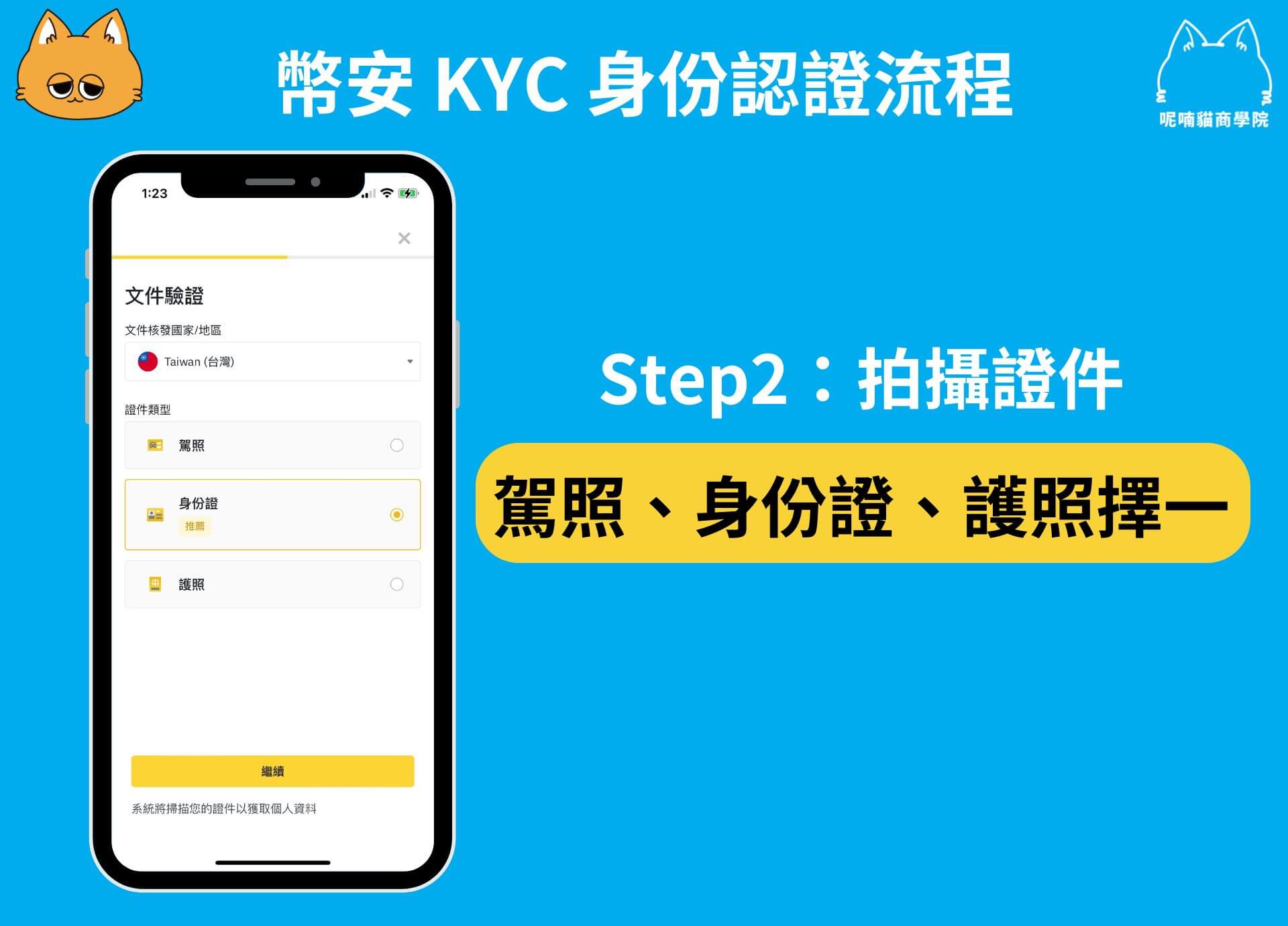 如何完成幣安 KYC_步驟 2