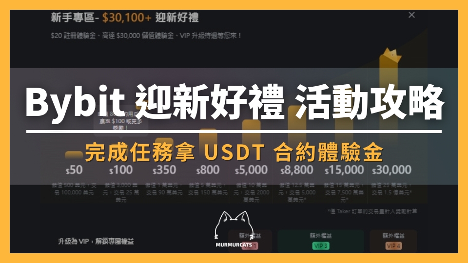 Bybit 迎新好禮活動攻略：完成任務拿 USDT 合約體驗金