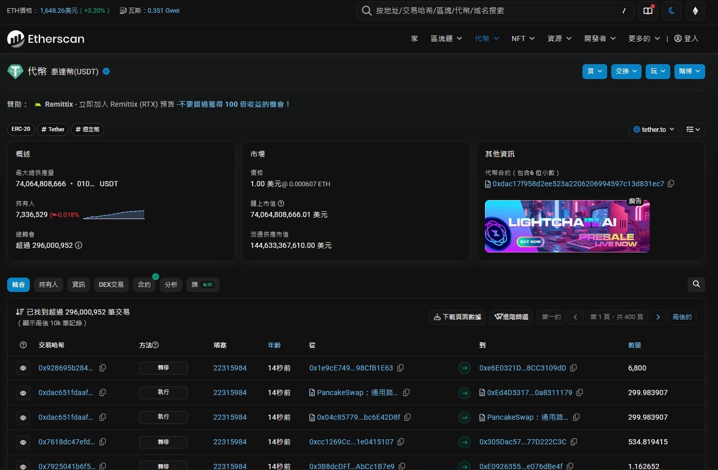 Etherscan 是什麼?從基礎查詢到進階追蹤,一文掌握以太坊瀏覽器使用方法 - 第6張圖
