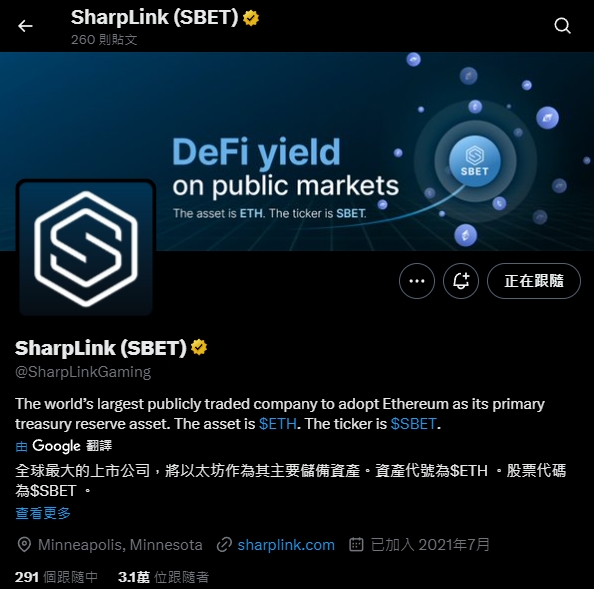 SBET 是什麼?從運動彩券起家,轉型成 ETH 為核心的控股公司 - 第1張圖