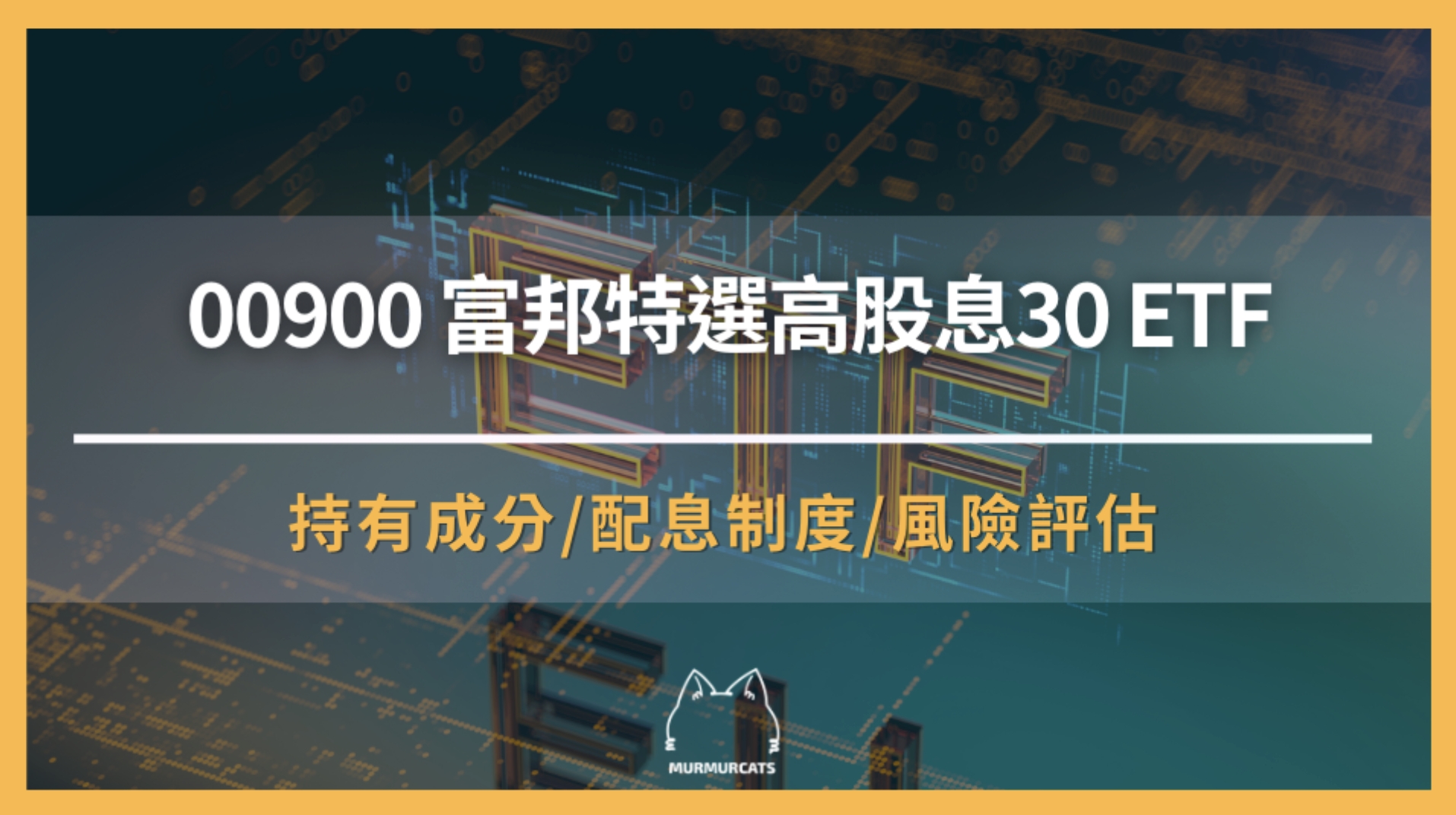 00900 是什麼？富邦特選高股息 ETF 可買嗎？