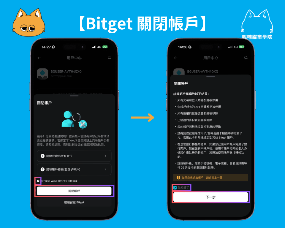 2026 最新|Bitget KYC 身份轉移與註銷帳戶步驟懶人包 - 第10張圖 2026 最新|Bitget KYC 身份轉移與註銷帳戶步驟懶人包