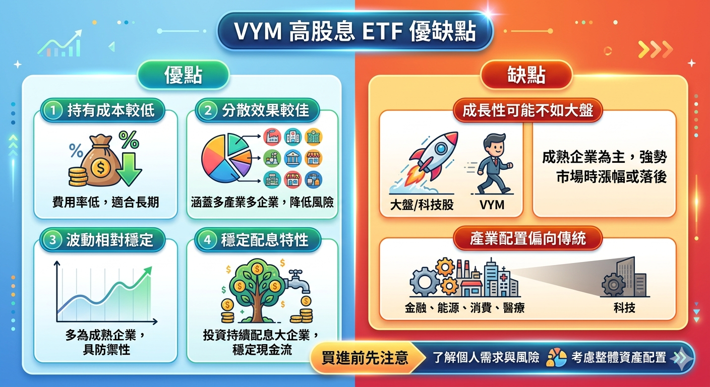 VYM ETF 是什麼?報酬、殖利率及長期表現全面解析 - 第2張圖 VYM ETF 是什麼?報酬、殖利率及長期表現全面解析