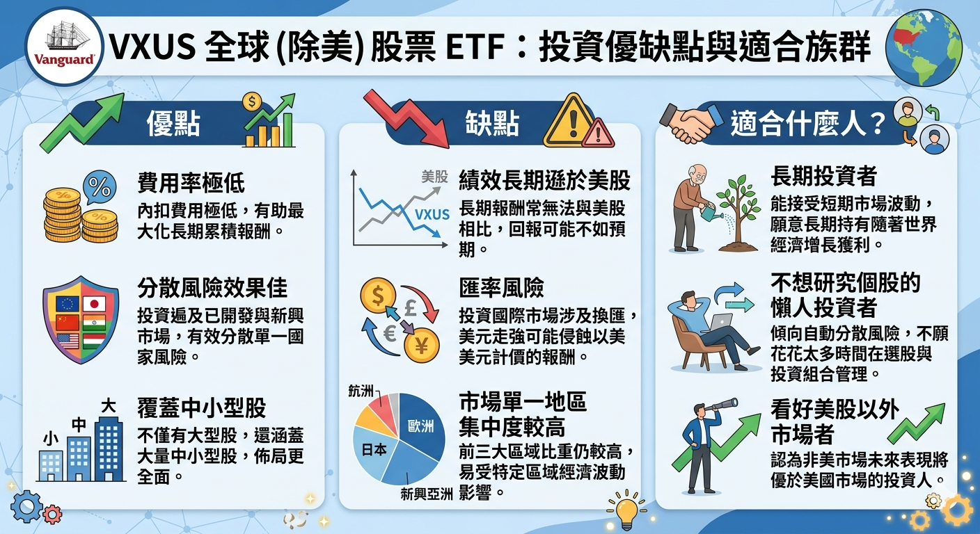 2026 VXUS ETF 完整解析：投資國家、成分股、配息與適合對象
