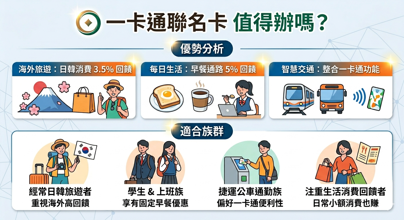 2026 第一銀行一卡通聯名卡值得辦嗎？定位、回饋、優惠與申請完整攻略