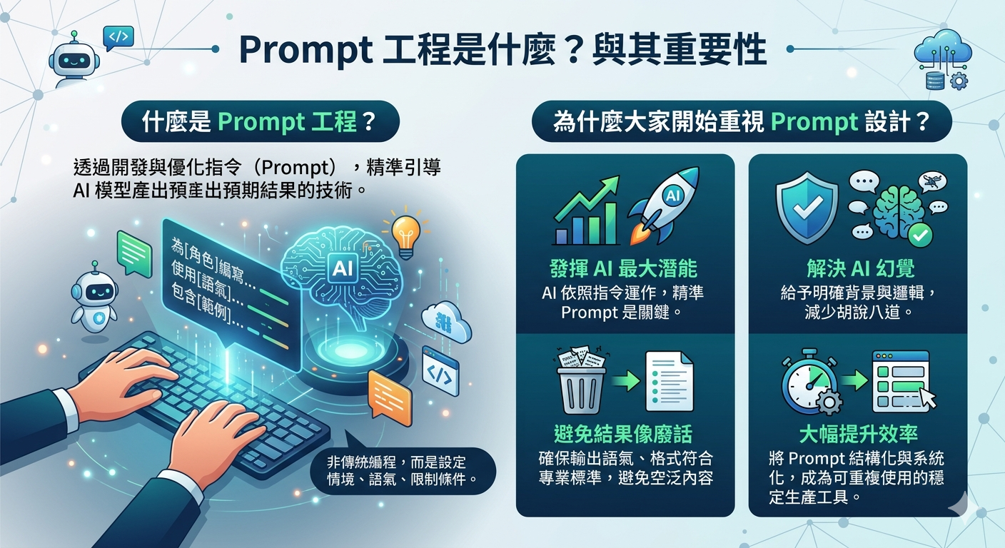 Prompt 是什麼？AI Prompt 基本概念、寫法與技巧一次搞懂