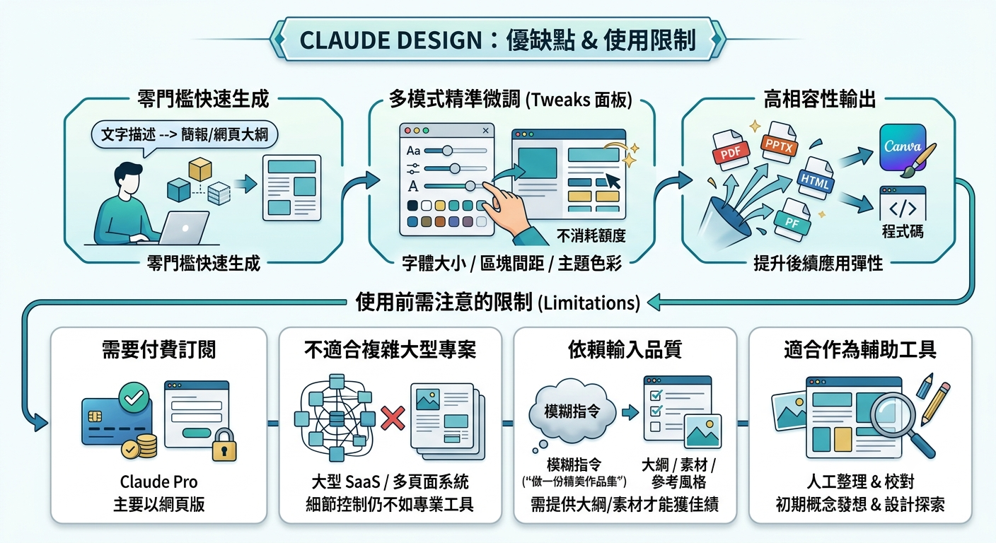 Claude Design 是什麼？功能、用法、優缺點與 Canva 比較一次看懂