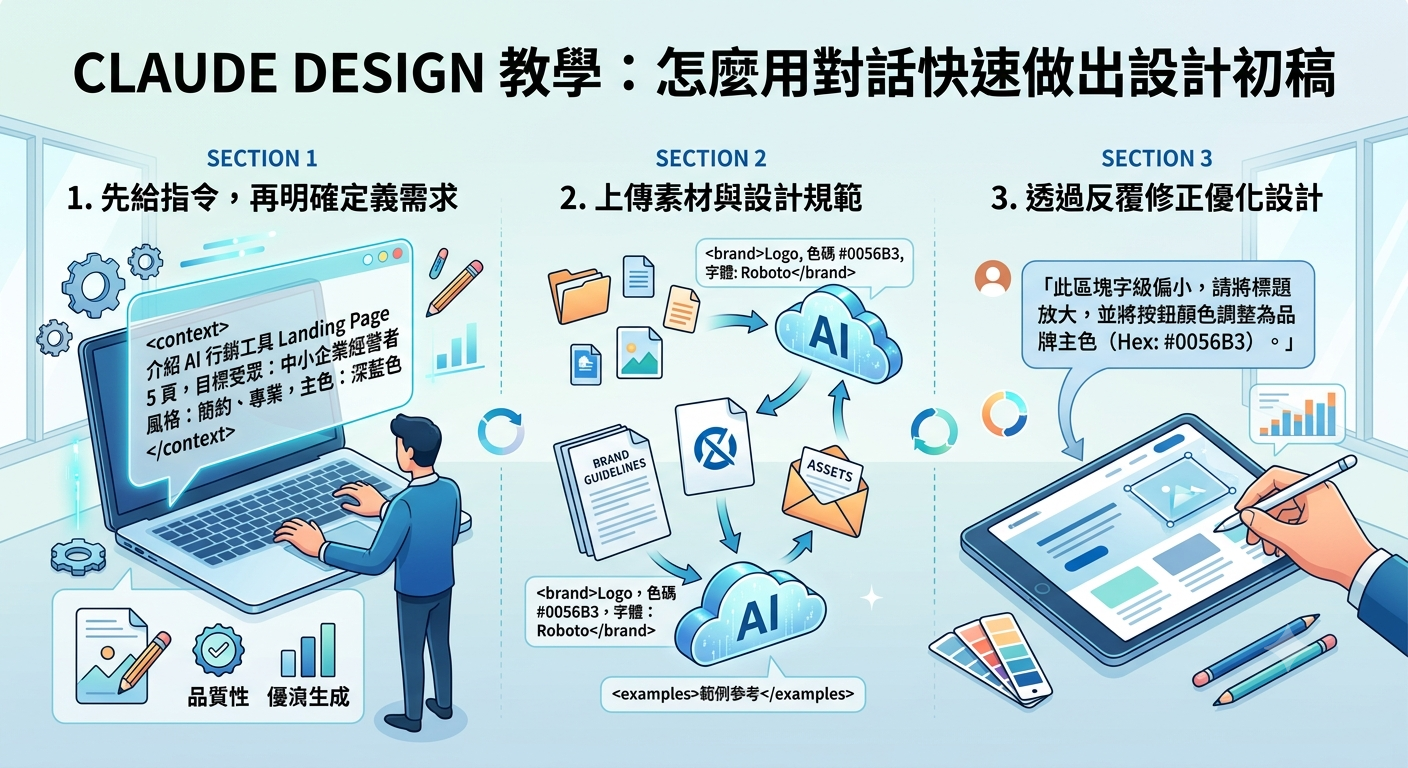 Claude Design 是什麼？功能、用法、優缺點與 Canva 比較一次看懂