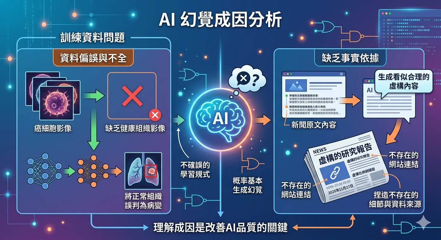 AI 幻覺是什麼？一次看懂 AI 亂回答的原因、風險與解決方法