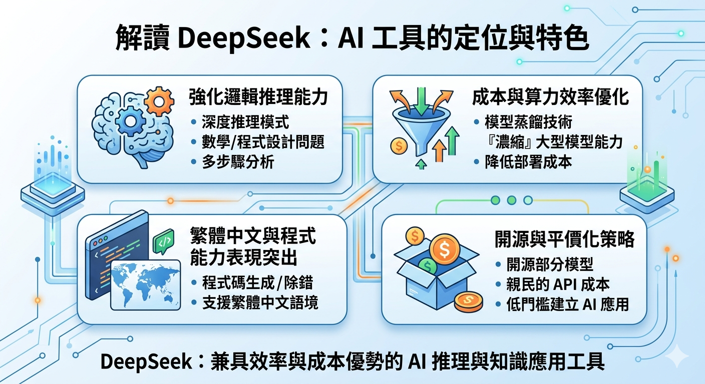 DeepSeek AI 完整解析：從 DeepSeek R1 到實戰用法與優缺點