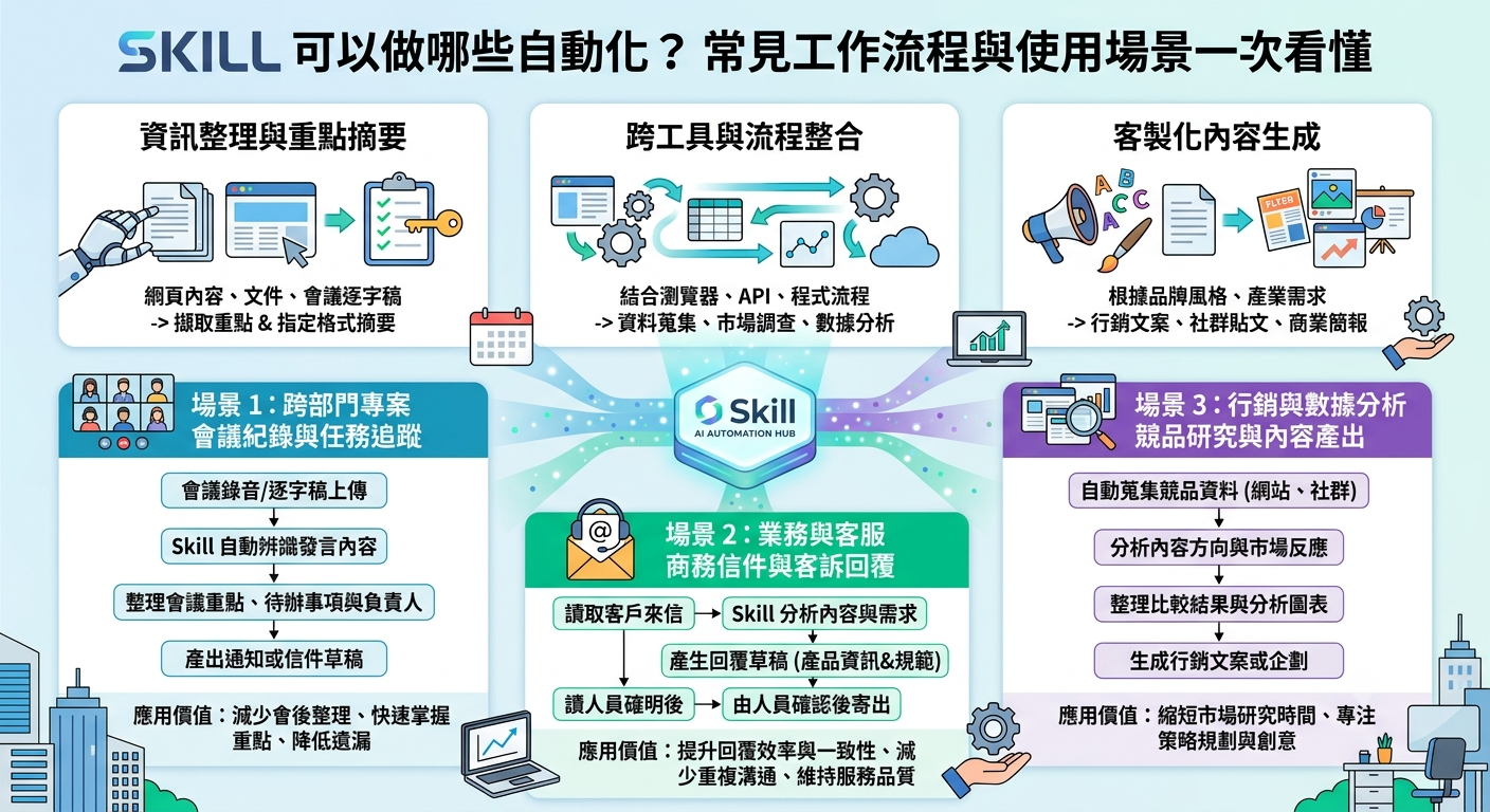 Skill 是什麼？一次搞懂與 Prompt、Agent 的差別與實務應用