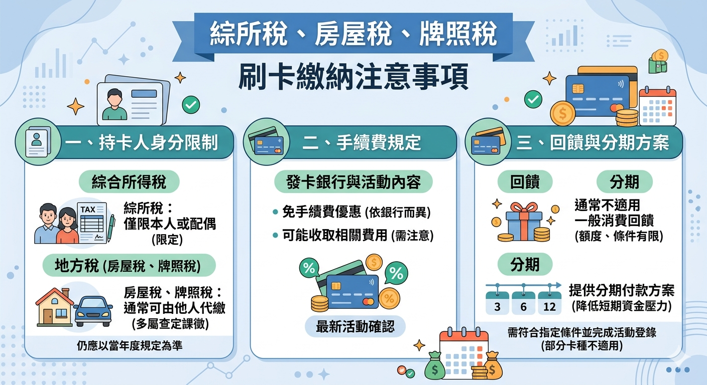 2026 信用卡繳稅回饋怎麼看？先看三個重點稅目、手續費、分期一次算清