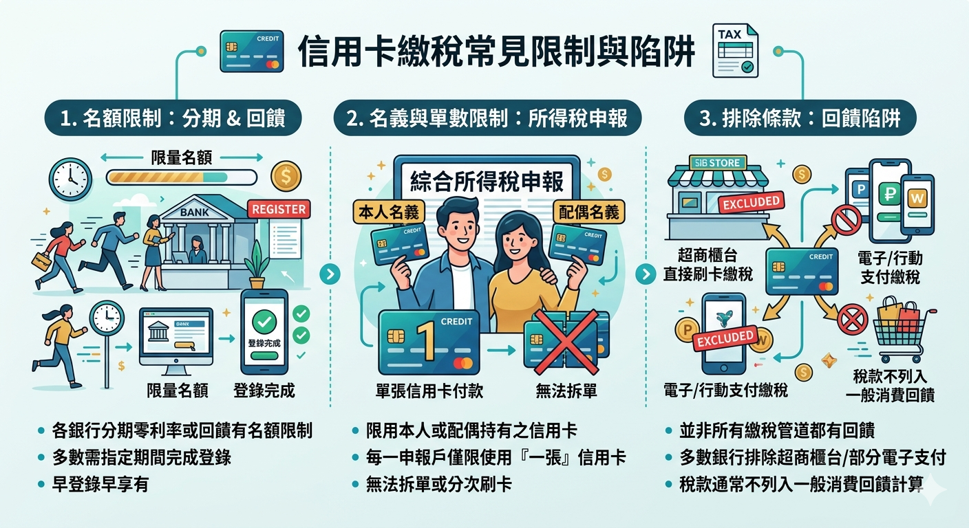 2026 信用卡繳稅回饋怎麼看？先看三個重點稅目、手續費、分期一次算清
