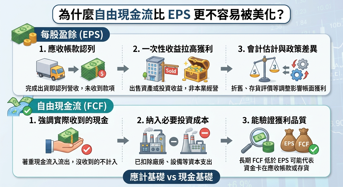 自由現金流完整解析：白話解釋公式、用途與常見誤區