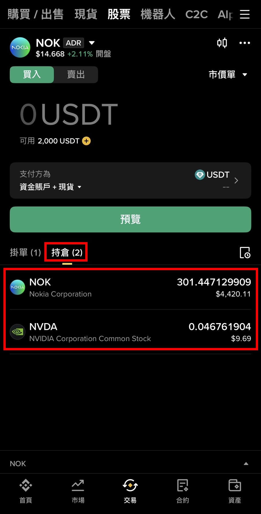 幣安美股完整教學 2026|怎麼買、手續費、股息、出金與風險一次看懂 - 第6張圖 幣安美股完整教學 2026|怎麼買、手續費、股息、出金與風險一次看懂