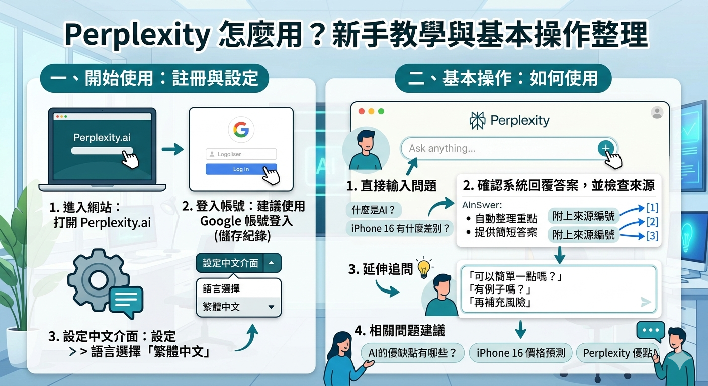 2026 Perplexity 完整指南：新手教學、版本差異與搜尋體驗