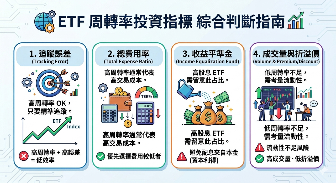 ETF 周轉率解析：該不該當成投資指標？怎麼搭配其他數據一起看