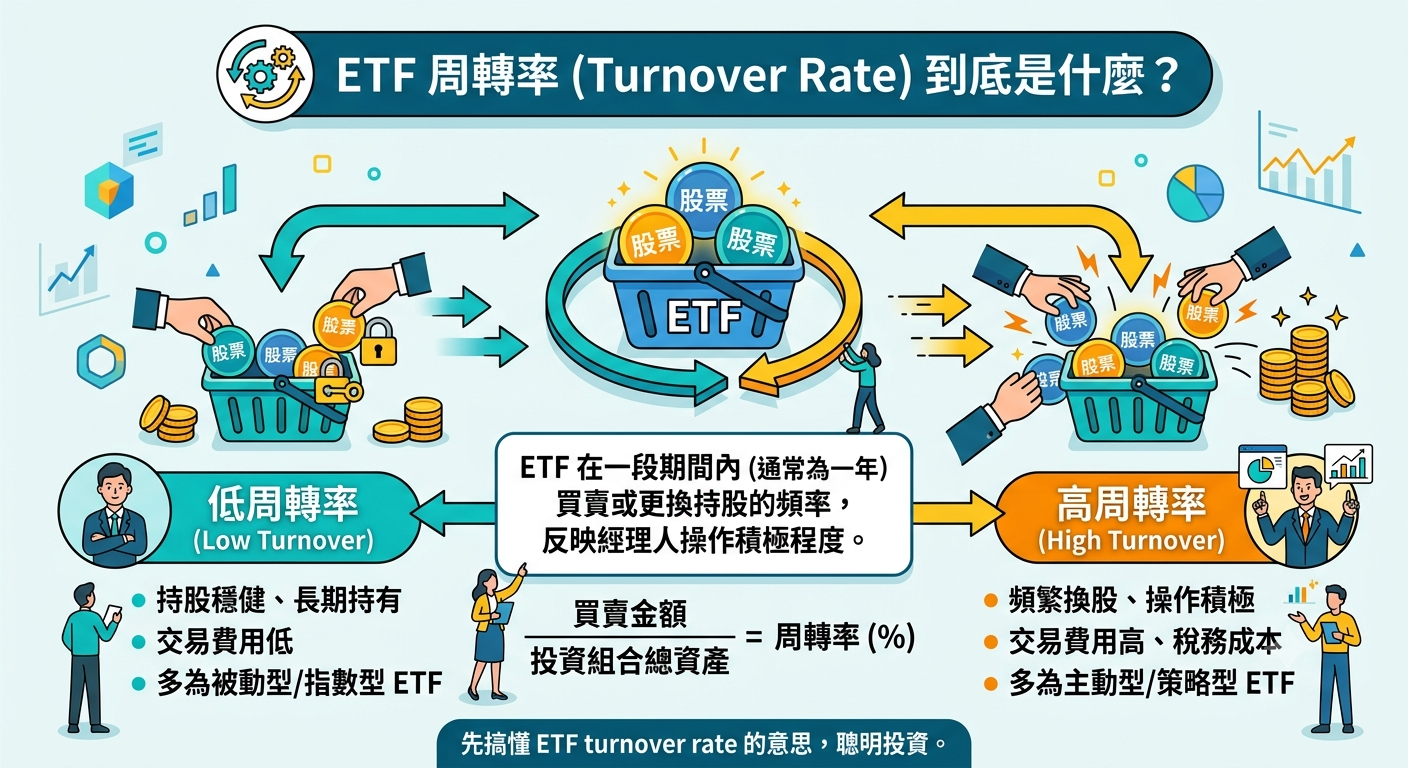 ETF 周轉率解析：該不該當成投資指標？怎麼搭配其他數據一起看