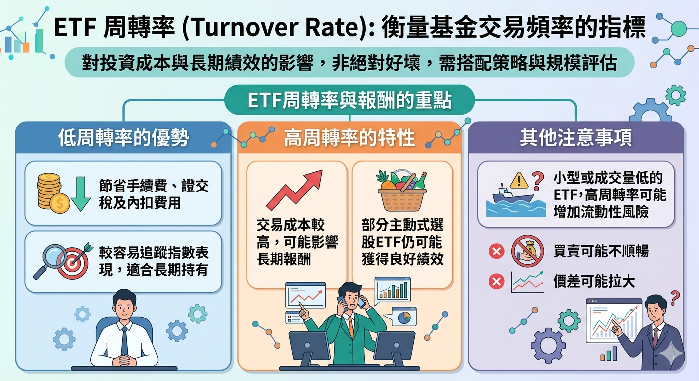 ETF 周轉率解析：該不該當成投資指標？怎麼搭配其他數據一起看