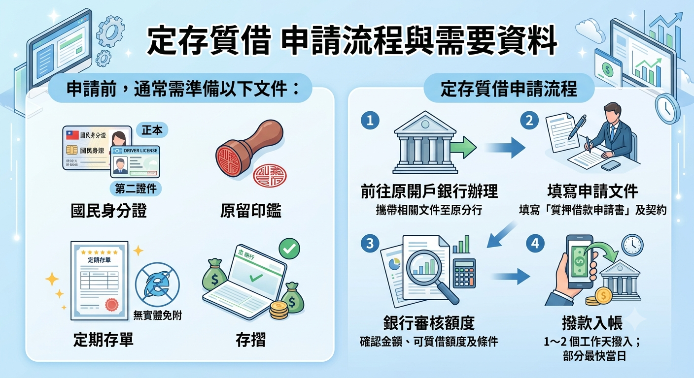 定存質借完整解析:利率、額度、申請流程一次看懂 - 第3張圖 定存質借完整解析:利率、額度、申請流程一次看懂