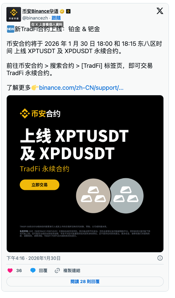 币安 TradFi 是什么？永续合约也能交易股票、原油与黄金？