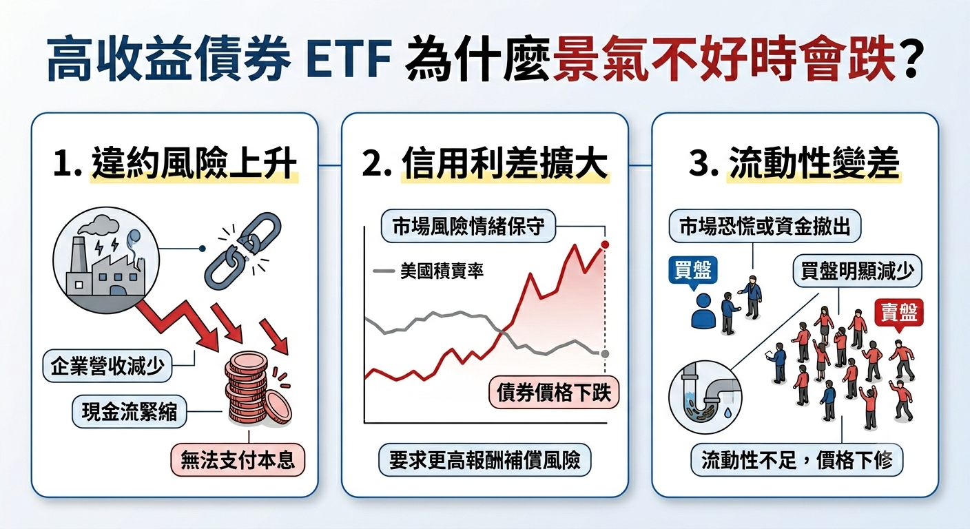 高收益債券 ETF 是什麼?缺點、風險與適合投資人完整說明 - 第3張圖 高收益債券 ETF 是什麼?缺點、風險與適合投資人完整說明