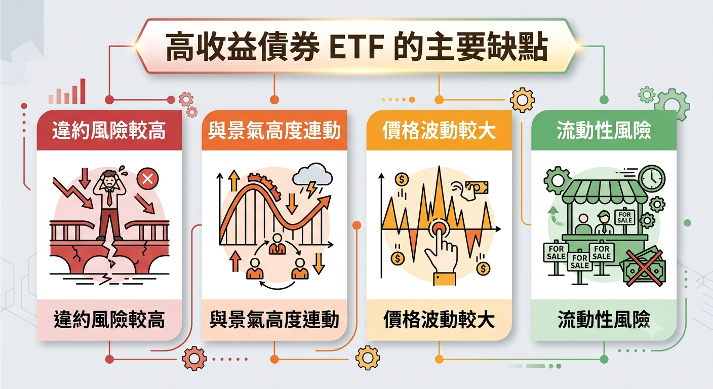 高收益債券 ETF 是什麼?缺點、風險與適合投資人完整說明 - 第2張圖 高收益債券 ETF 是什麼?缺點、風險與適合投資人完整說明