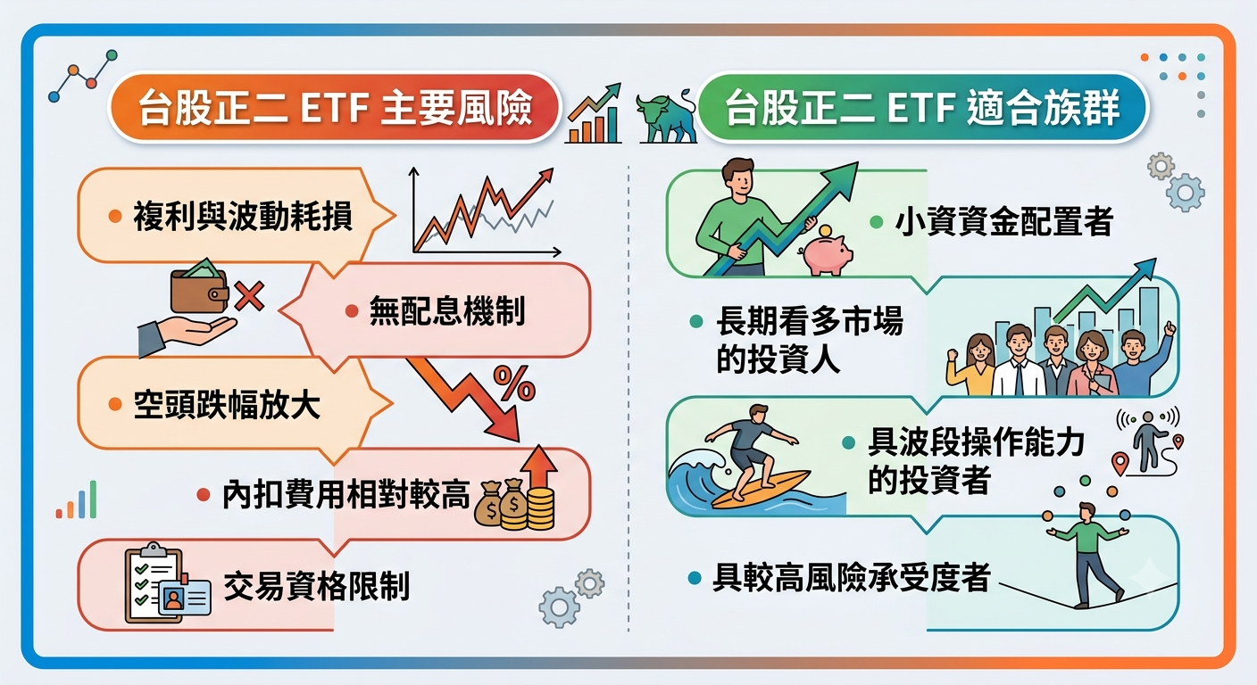 台股正二 ETF 是什麼？0050正2、00631L、00675L、00685L 比較分析與選擇建議