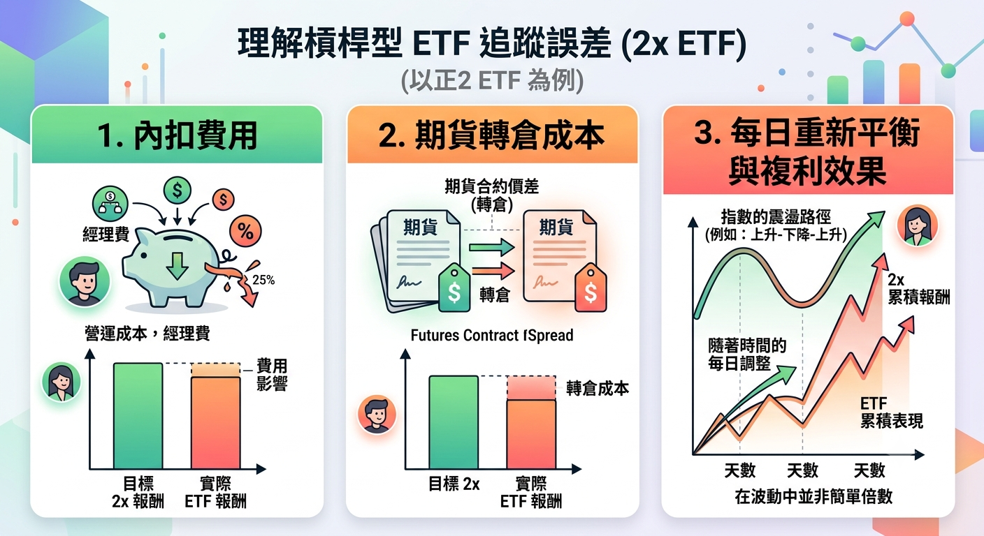 台股正二 ETF 追蹤誤差完整解析|查詢方法、如何查看指標與投資重點指南 - 第1張圖 台股正二 ETF 追蹤誤差完整解析|查詢方法、如何查看指標與投資重點指南