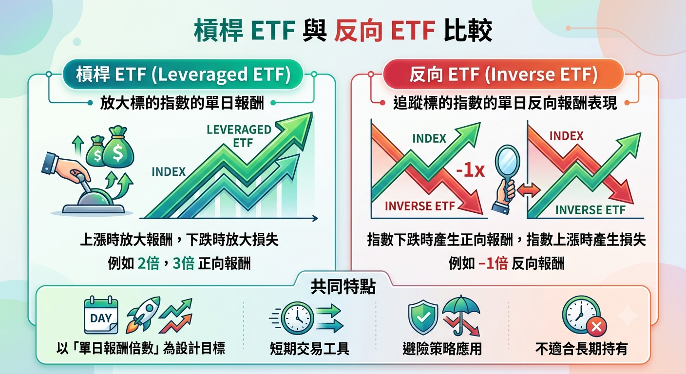 台股槓桿 ETF 有哪些?一次了解種類、正二 ETF、風險與適合族群 - 第1張圖 台股槓桿 ETF 有哪些?一次了解種類、正二 ETF、風險與適合族群